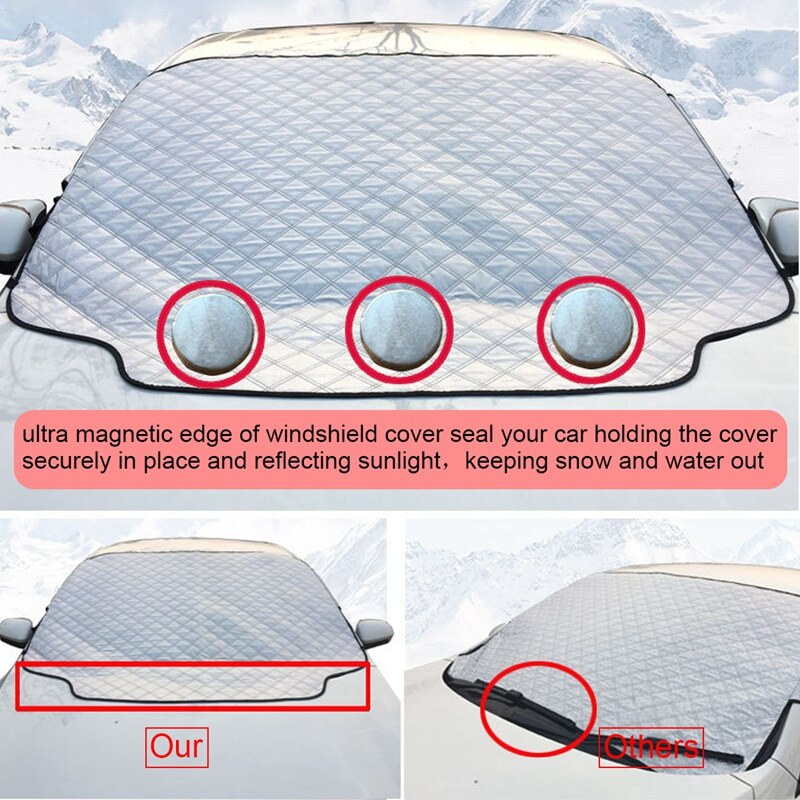 Car Sun Shade UV Windsn Cover Protector Car Front Window Sun Visor Fits Windshields of Various Sizes in All Weather Anti-Th