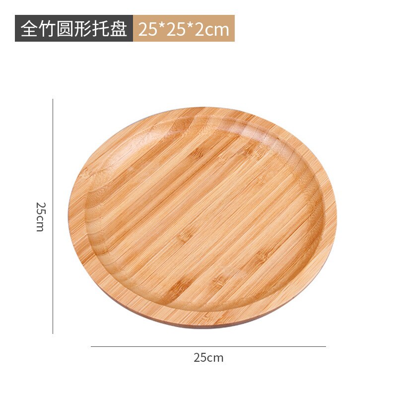 Bamboo Tray Home Restaurant Tea Set Tray Hotel Rectangular Refreshment Tray Simple Japanese Bamboo Fruit Tray Tea Tray: B3