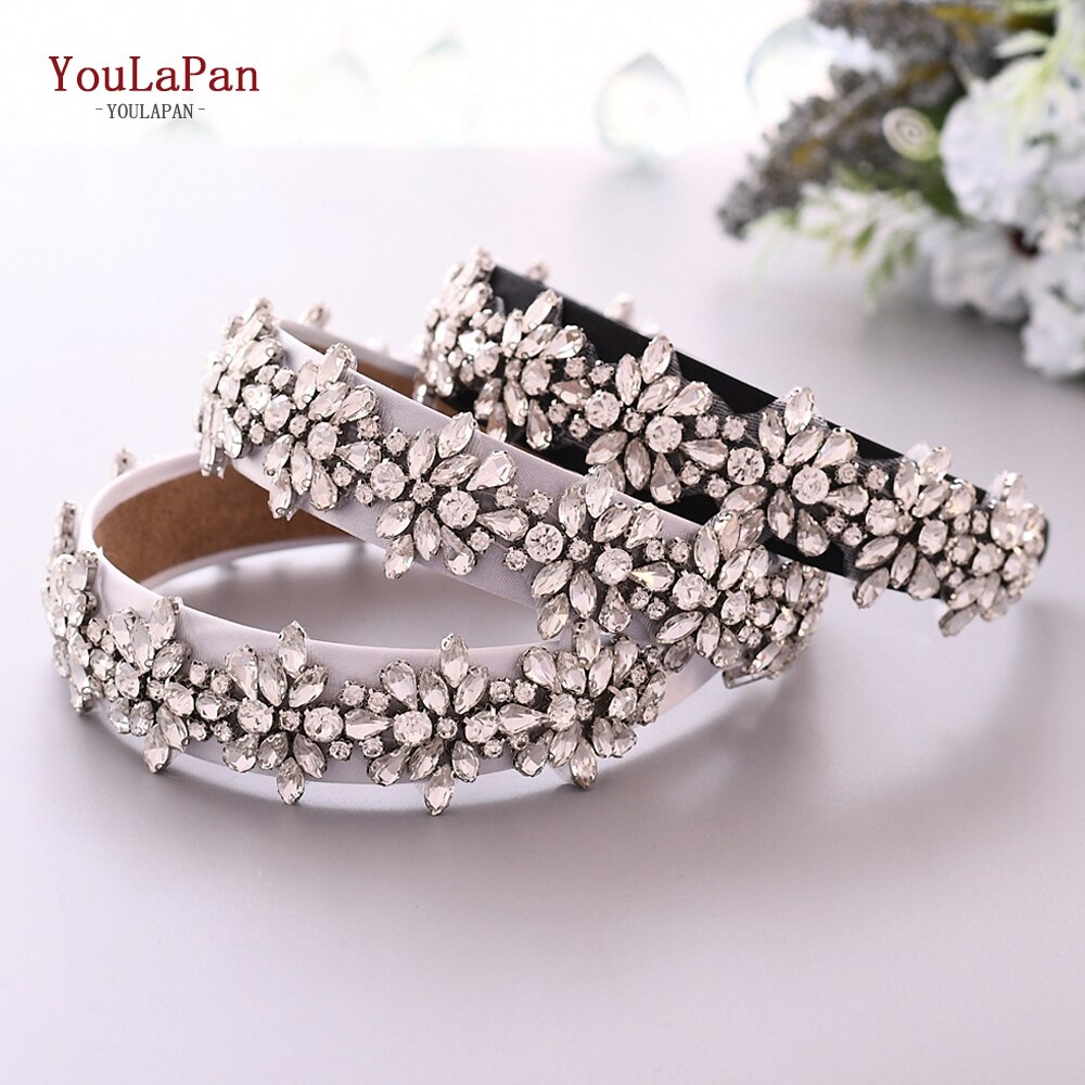 Youlapan  s269- fg luxe glinsterende strass hoofdband bruids haarband dames haaraccessoires barokke haarband
