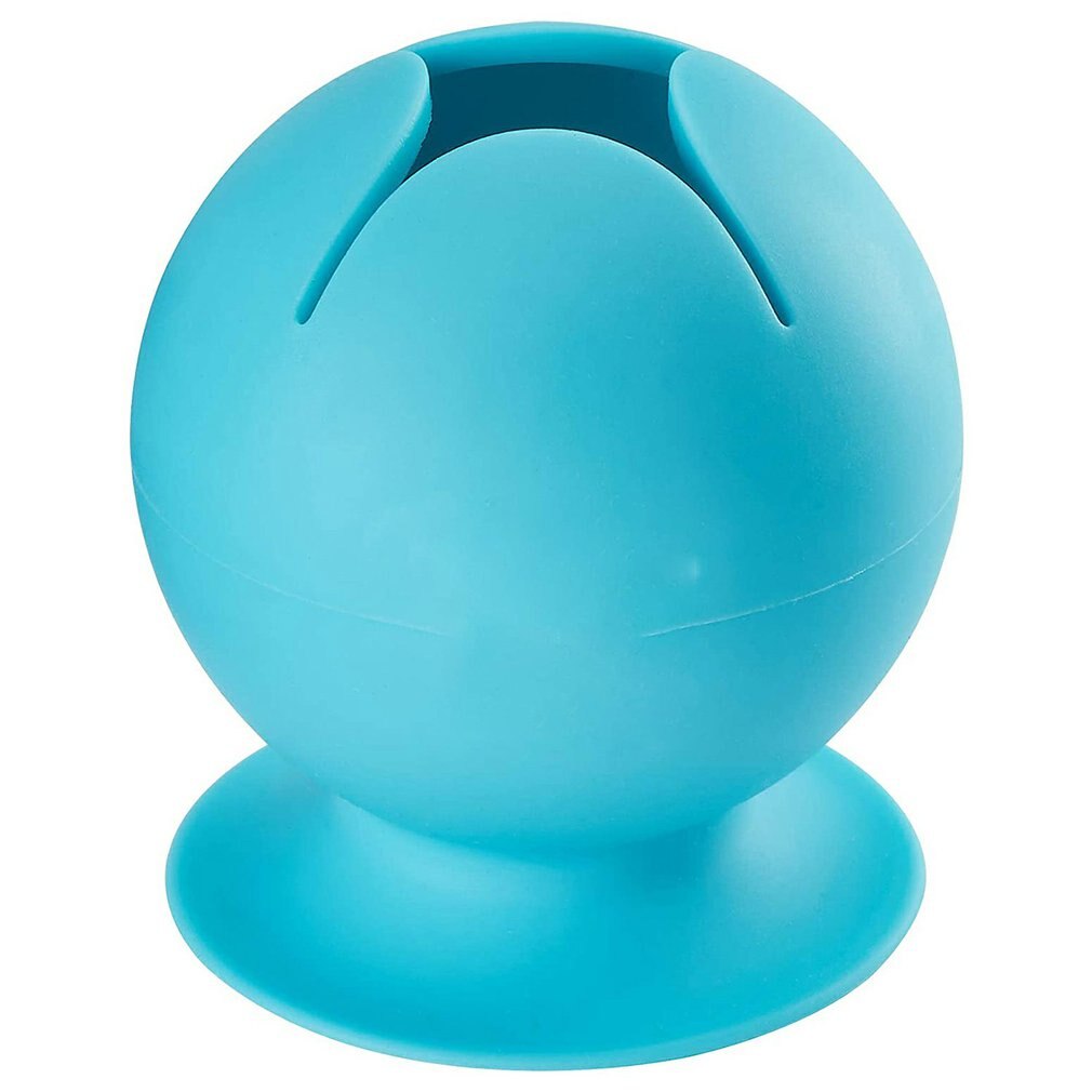 Compact Scrap Storage Ball Multi-function Silicone Storage Ball Lightweight Suction Vinyl Scrap Collector: Blue