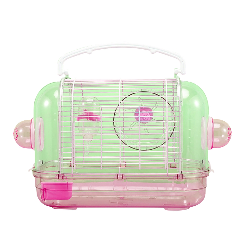 Cage de transport d&#39;oiseaux pour Hamster et petit Rat, en plastique transparent, de bonne Ventilation, détachable, facile à nettoyer, pour gerbilles