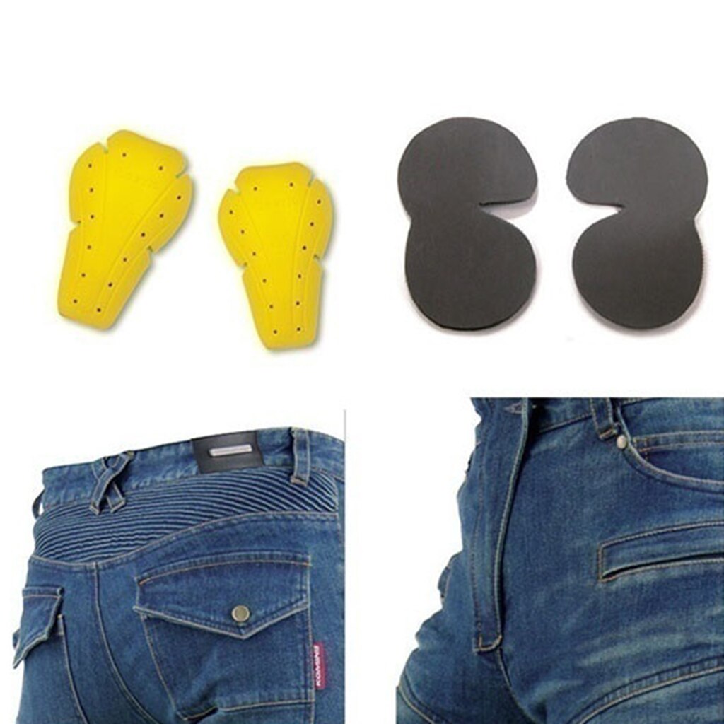 Men Motorcycle Racing Jeans Motorbike Riding Jeans Armor Racing Pants with 4 Knee Hip Protector Pads Motocross Racing Trousers
