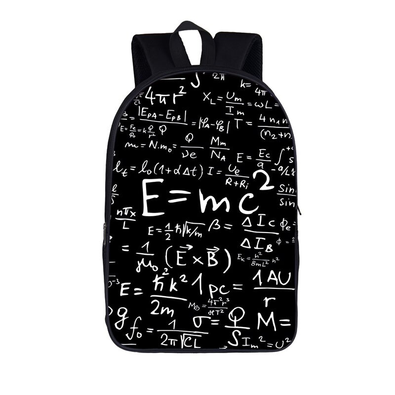 Science Experiment / Math Formule Rugzak Kinderen Schooltassen Voor Tiener Jongens Meisjes Dagrugzak Vrouwen Mannen Rugzak Kids Boek Tas: 16mathcw05