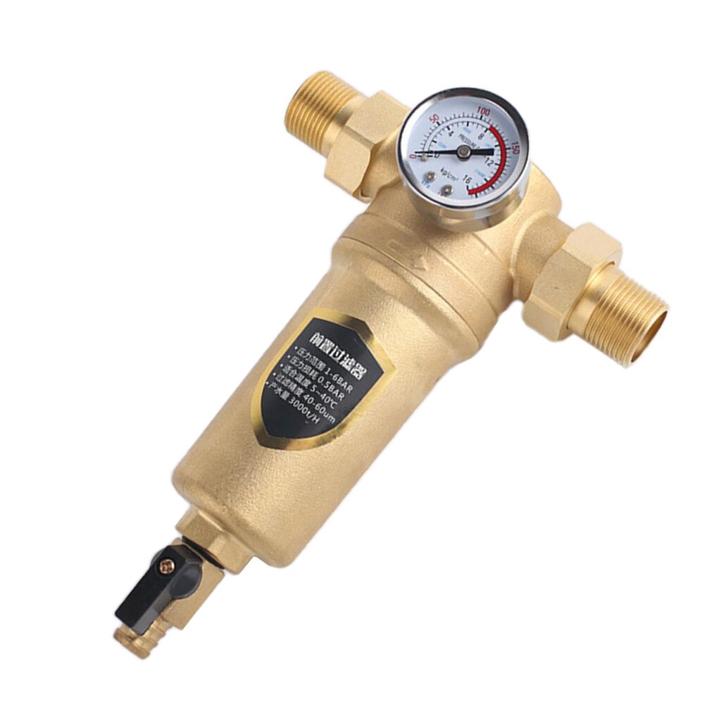 Sedimentfilter i mässingsvatten för sedimentfilter för brunnvattenslang