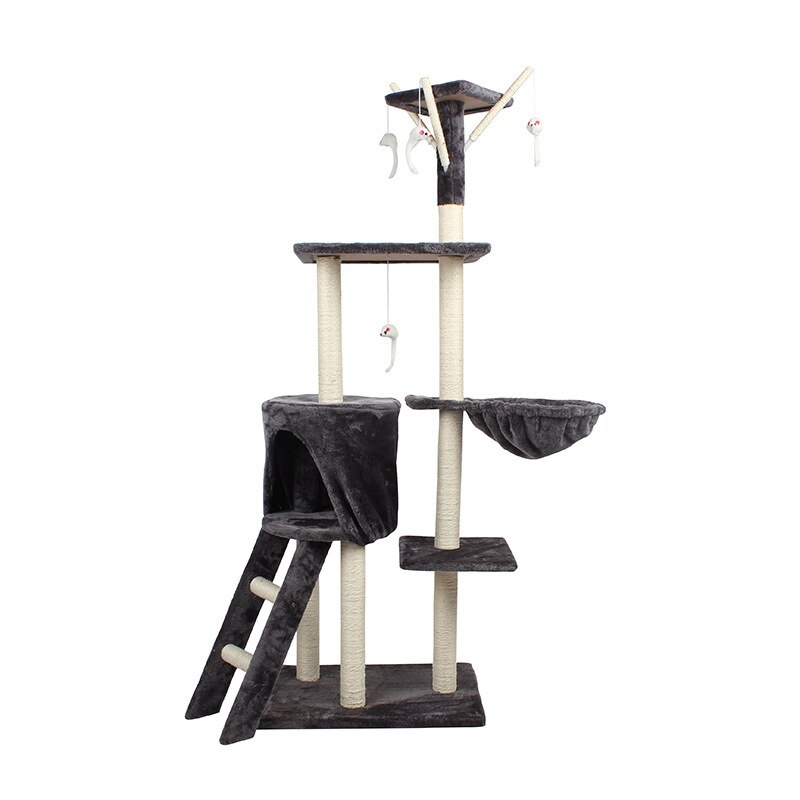 Funny Scratching Post Climbing Tree Toy Cat Tree Scratcher Activity Protecting Furniture Pet House Cat Furniture: KIT 1