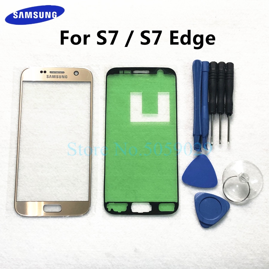 Vetro esterno di ricambio per Samsung Galaxy S7 G930 S7 Edge G935 Display LCD Touch Screen lente frontale in vetro esterno