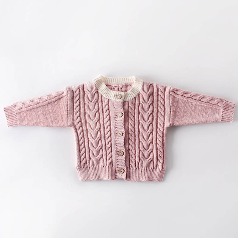 Baby Meisje Jas Herfst Aankomst katoen Retro mode all-match Gebreide Hand gemaakt Vest Trui Jas Leuke Zoete Baby meisjes