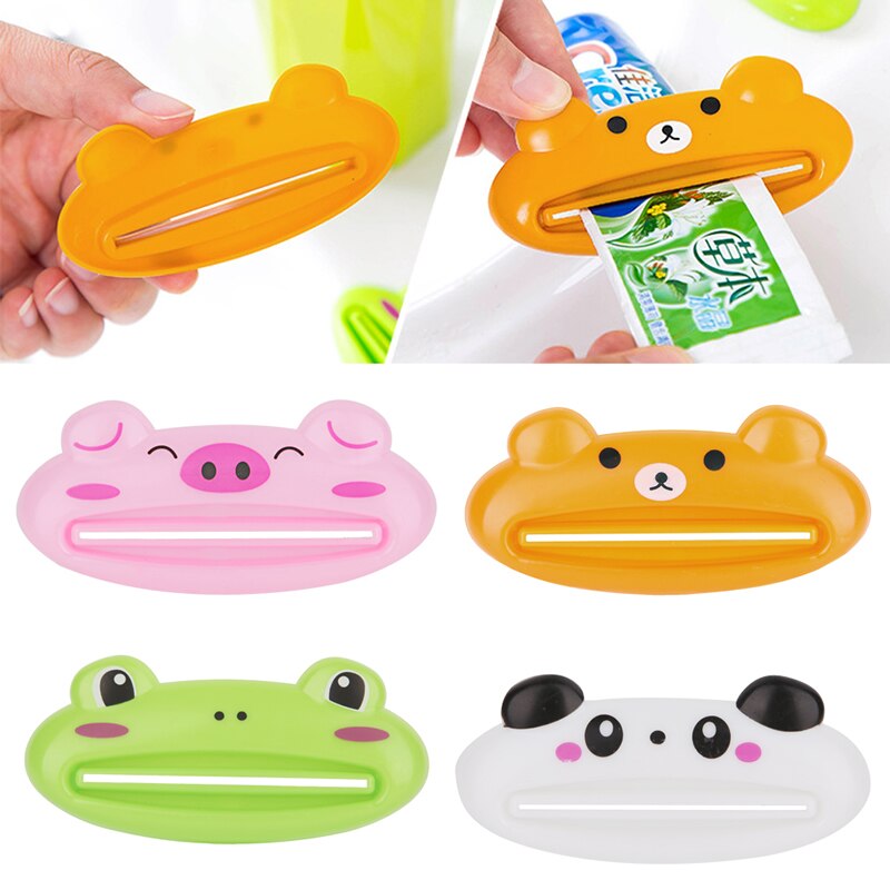 Cartoon Animal Toothpaste Tube Squeezer Squeeze Paste Dispenser Roll Holder