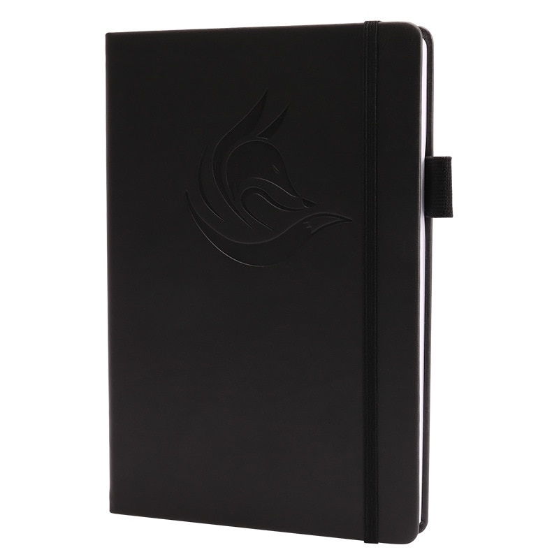 12 måneders planlegger, effektivitetsjournal ukeplanlegger, udatert, notisbok 100 ark , 120 gsm, pennholder, innerlomme, bånd