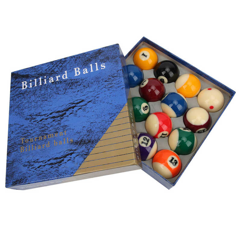16Pcs 48mm Billiard Balls Set Gloss Resin Bright Colors American Pool Table Balls