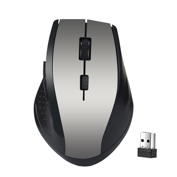 Bezprzewodowa mysz 2,4 GHz Myszy optyczne z odbiornikiem USB Gamer 1600 DPI 6 przycisków Mysz do komputera Akcesoria do laptopów Mysz dla graczy: DARKNESS