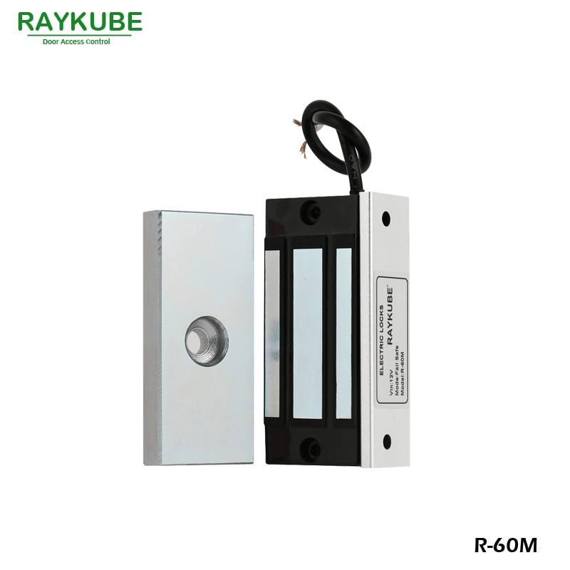 Raykube Mini 60Kg Magnetisch Slot 120lbs Elektrische Slot Voor Kast Enkele Deur Toegangscontrole Lock R-60M