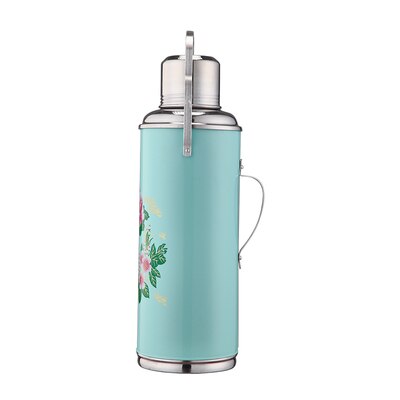 1.2l/2l Retro Travel Thermosflask Thermos Water Koffie Fles Rvs Coffee Cup Mok Warmte Koude Behoud: 2L Blue