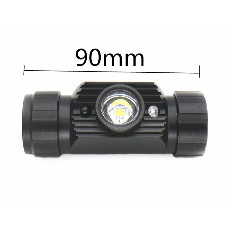 Mini IR Sensor led Headlight Induction Usb Rechargeable Lantern Headlamp 1Mode TorchFlashlight Use 18650 Battery
