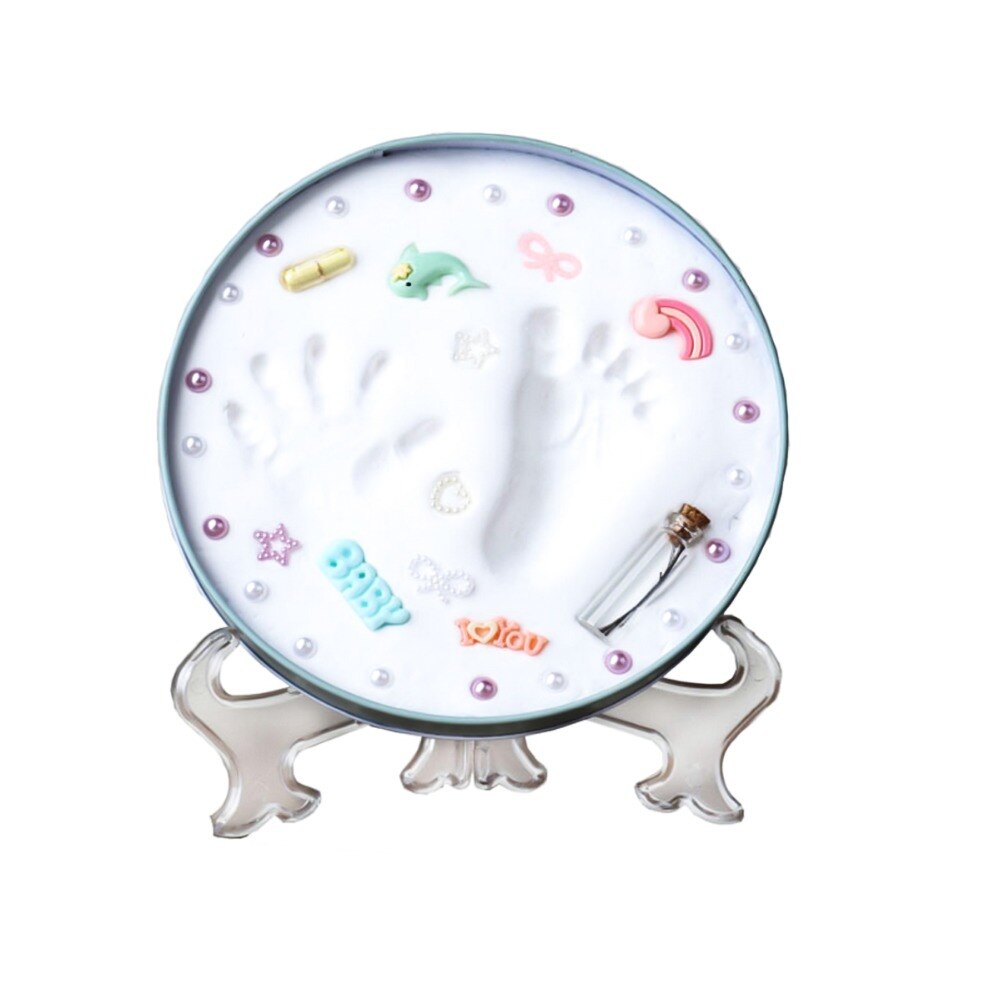 Baby Hand Print Footprint Imprint Kit Baby Handprint Mud And Foot Print Baby Souvenirs Baby Hand And Foot Mold Hundred Days