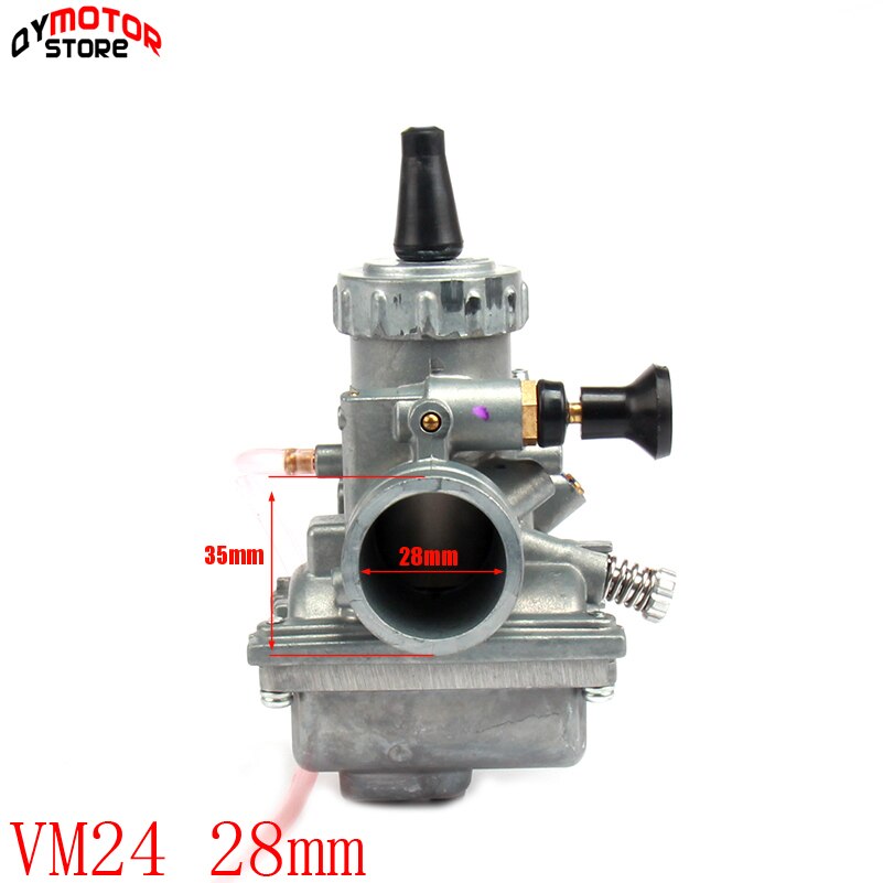 Mikuni-carburador de alto rendimiento VM16 22 24 26, 19mm, 26mm, 28mm, 30mm, para Dirt Pit Bike ATV, motocicleta tipo Quad de 110cc a 250cc: VM24 28mm carb