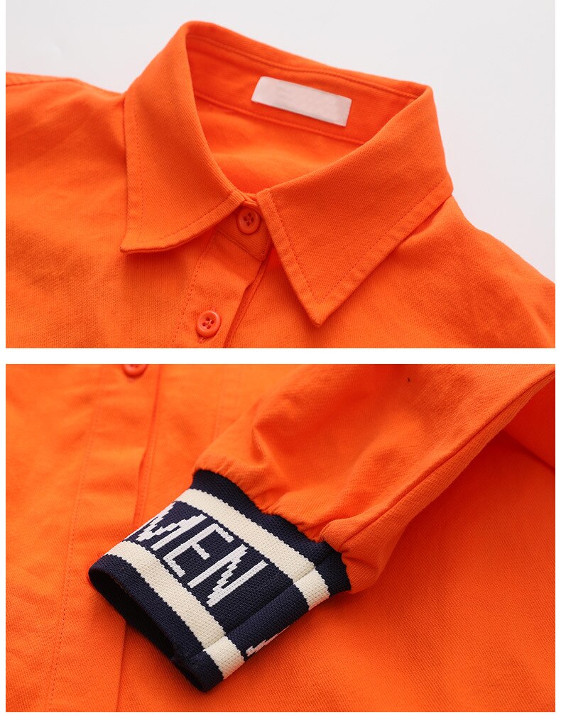 Crianças meninas camisa branca oversize adolescente legal manga longa topos 2021 primavera 6 8 10 12 14 16 meninas roupas casuais camisas de algodão