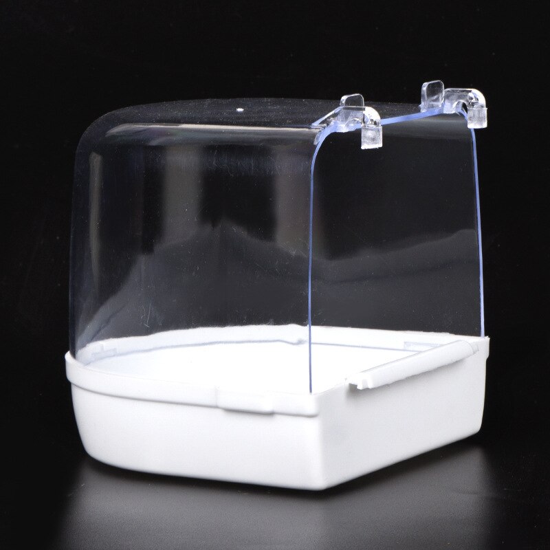 1 Stuks Kleine En Middelgrote Papegaai Vogel Bad Papegaai Benodigdheden Vogel Bad Dierbenodigdheden: WHITE