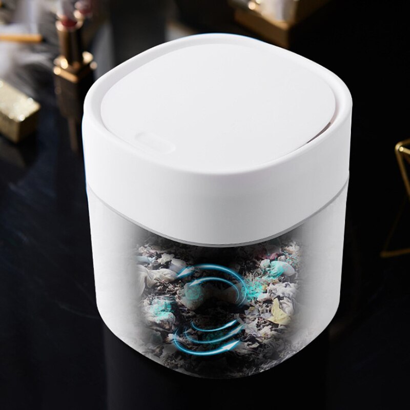 Cestino da tavolo mini pattumiera bidone della spazzatura tavolo da tè per uso domestico comodino bidone della spazzatura auto per ufficio bidone della spazzatura con coperchio strumento per la pulizia della casa