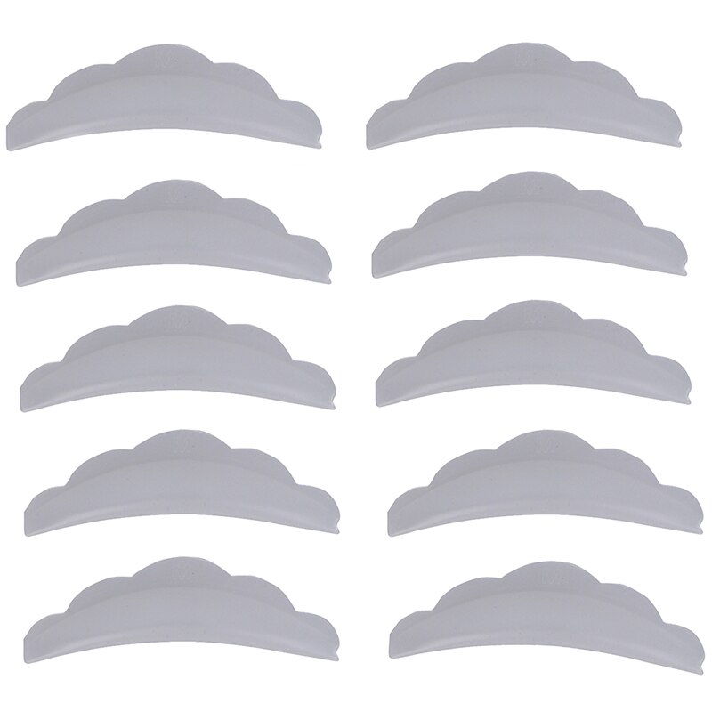 5Pairs Lash Lift Shields (XS S M L XL) Silicone Pads Eyelash Perm Rods Curlers: transparent
