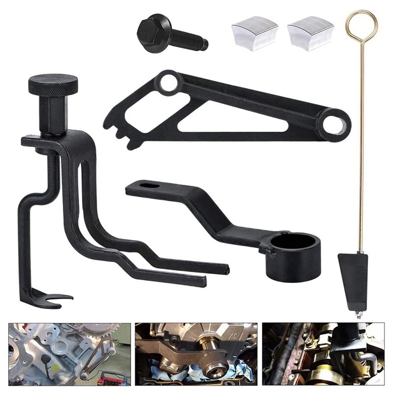 Kit d&#39;outils de réparation pour moteurs Ford 4,6l/5,4l/6,8l 3V, avec soupape à chaîne de distribution et compresseur de ressort: Default Title