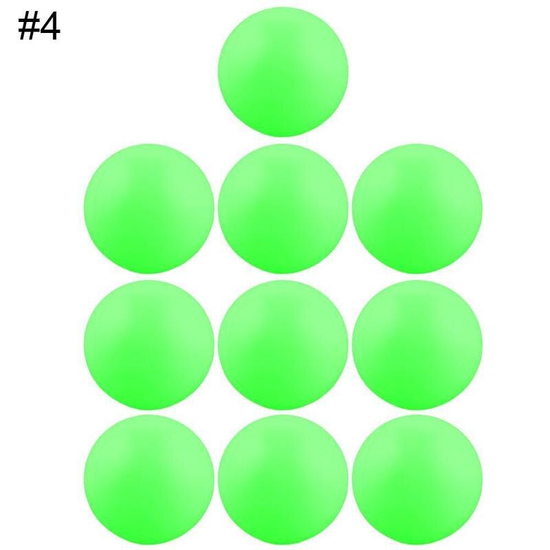 10 stk 38mm hvide ølpongkugler pongkugler vaskbare drikkebolde træner hvide bordtennisboldpong: D grøn
