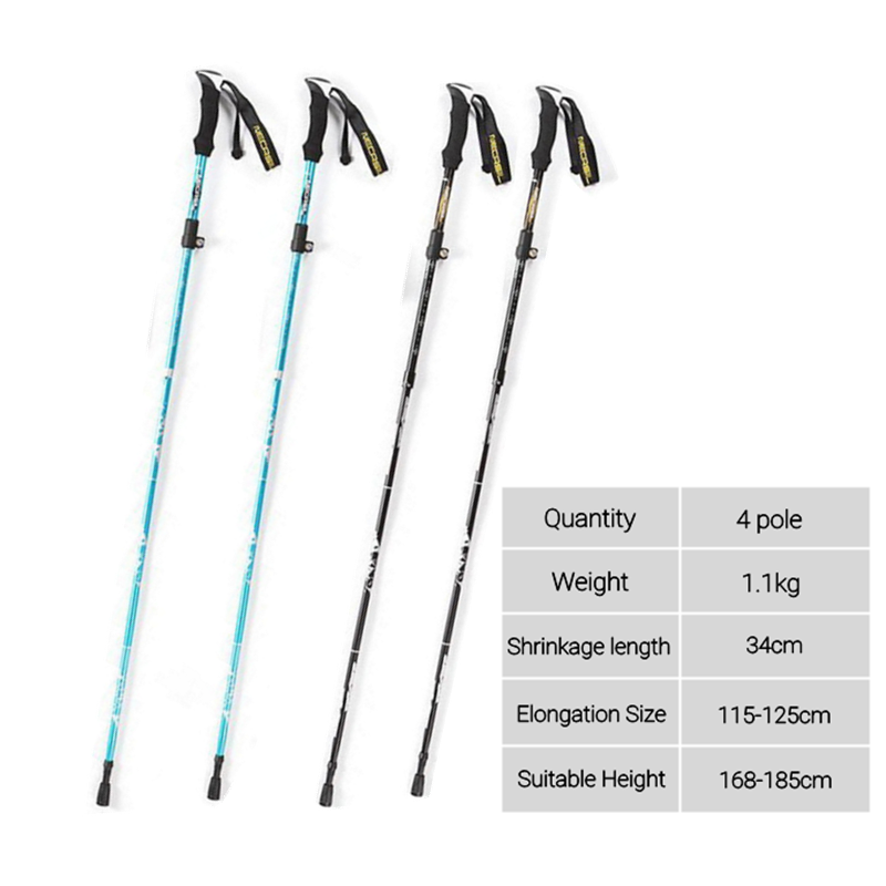 Trekking Poles Folding Hiking Stick Collapsible Hiking Poles Trekking Stick Walking Poles Nordic Walking Sticks hiking stick