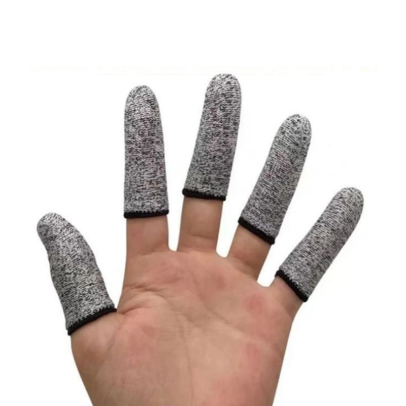 Protectores de manga de dedo resistentes al corte de piezas, cubiertas de dedos reutilizables, protección de dedos, suministros de costura, 10 Uds.