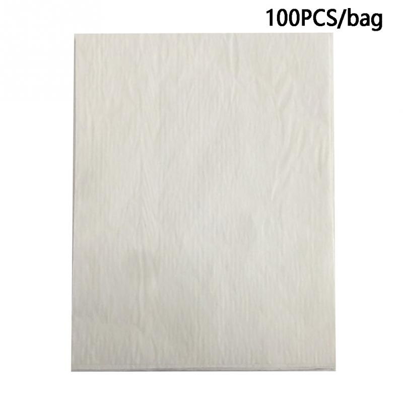 100 pcs Reusable Carbon Transfer Paper Cross Stitch Tracing Paper Carbon Graphite Copy Paper for Home Office A4 Fabric Drawing: White