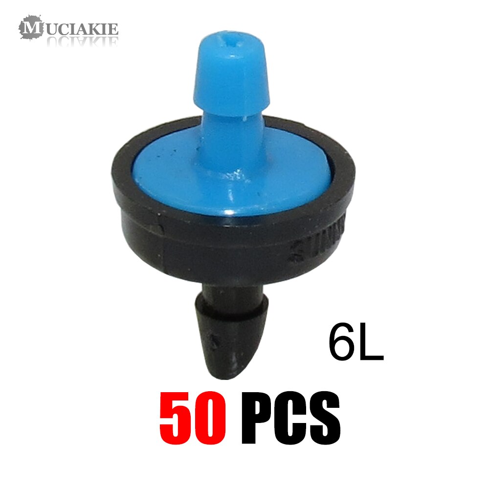 MUCIAKIE 4/6/8/10/20/30/40/50/60L Mini Pressure Compensating Drip Emitter Self-cleaning Durable Garden Irrigation Fixed Flow
