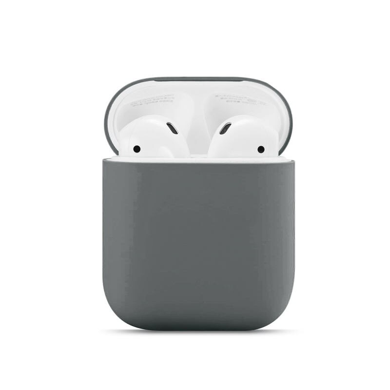 Funda de silicona para Apple Airpods Pro, funda inalámbrica con Bluetooth para Airpods 1 y 2, funda para auriculares para funda protectora de Airpods: 02 Grey