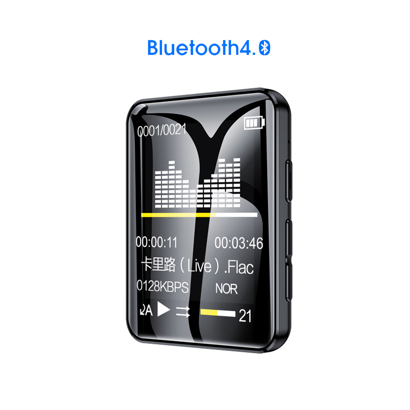 2022 MP3 Speler Bluetooth Full Screen Walkman Muziekspeler Novel Lezen E-book Mp4 Video Speler Met Oortelefoon Mp3 Плееры: With bluetooth / 4Gb