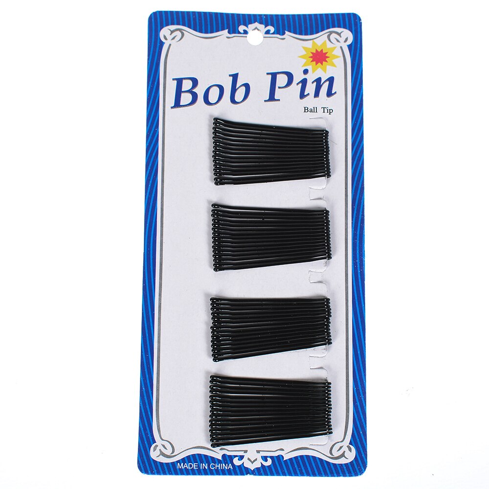 60 stks/set Black Haarspelden Voor Vrouwen Haar Clip Lady Bobby Pins Onzichtbare Golf Hairgrip Barrette Haarspeld Haar Clips Accessoires: straight 60 pcs