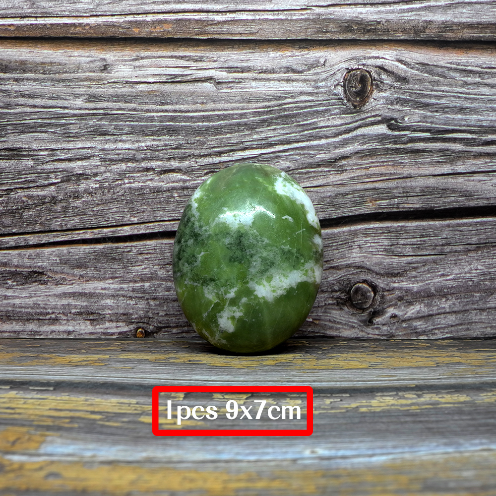 Tontin – ensemble de massage en pierre chaude, Jade, glaçure, masseur de dos, pierres de soins de santé pour massage de la colonne vertébrale, basalte, pierre de lave, spa: 1pcs 7x9cm