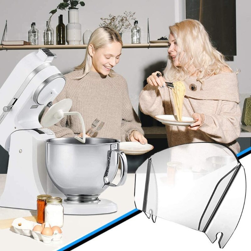 Pouring Shield, Universal Pouring Chute for Kitchen Bowls Mixer Attachments D0AB