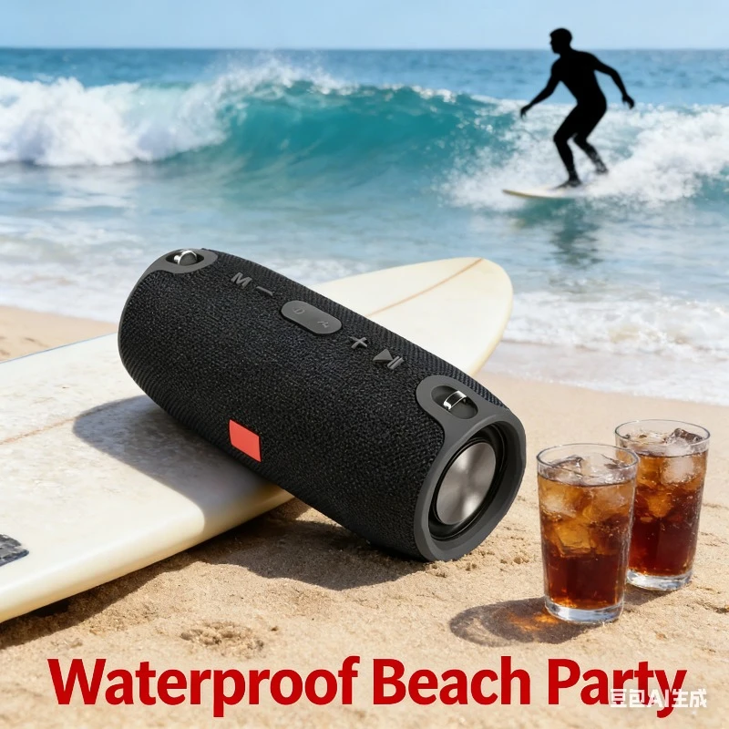 40w diepe bas tws bluetooth-luidsprekers, 3600 mah oplaadbare, waterdichte, draagbare subwoofer/boombox met bluetooth, aux, tf-kaart en usb-aansluiting