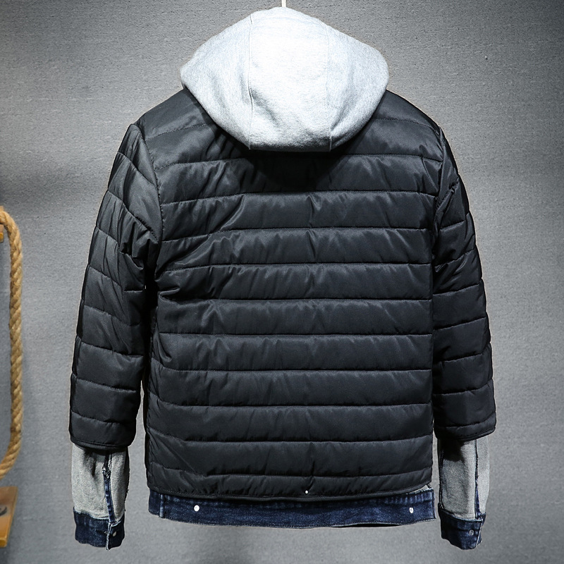 2022 Hooded Cotton Liner Denim Jakets Men Winter Denim Coats Jean Jackets Men Outwear Casual Denim Coats M-4XL