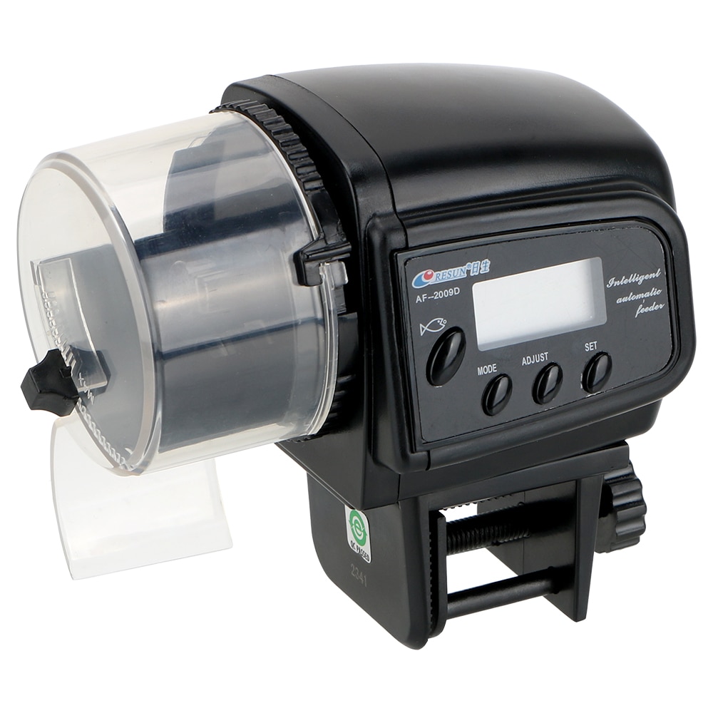 100ML Automatic Fish Feeder Aquarium Fish Feeder for Aquarium Fish Tank Auto Feeders LCD Display with Timer Feeding Dispenser