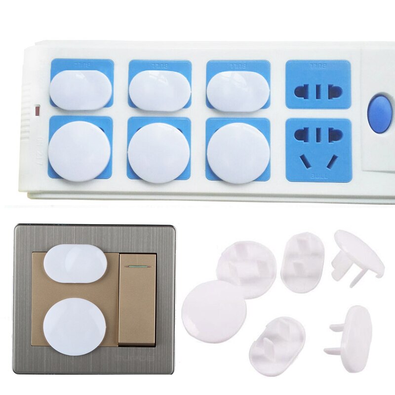 10 Uds UE enchufe cubierta protectora bebé niños Protector de seguridad clavijas antidescargas eléctricas Protector de la cubierta