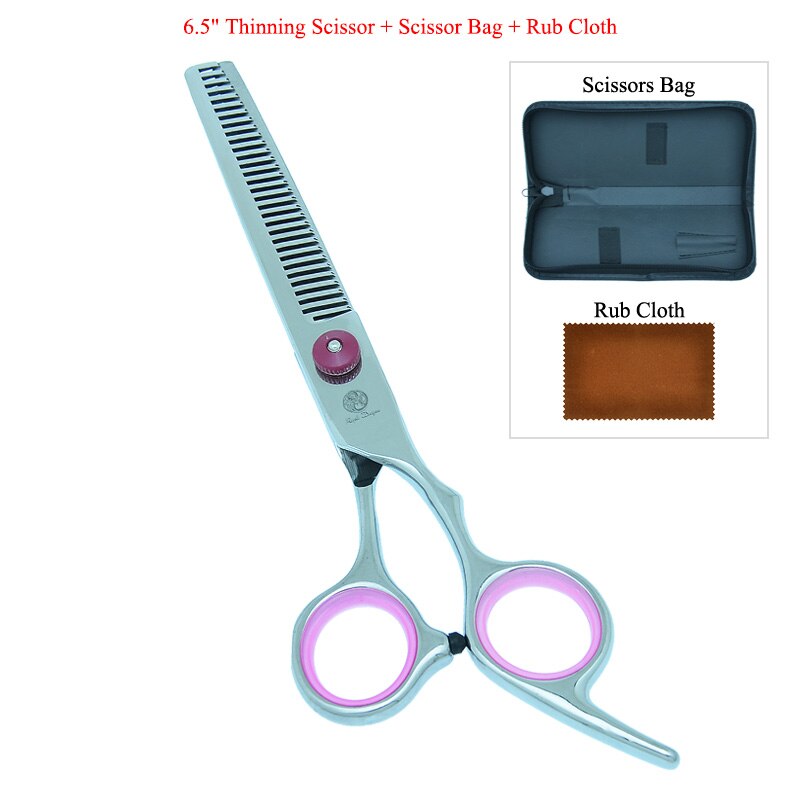 Purple Dragon 7.0" Dogs Grooming Scissors Steel 440C Pets Cutting Scissor&Curved Shears&Thinning Tijeras Animals Tesouras B0007B: B0007B-04-65