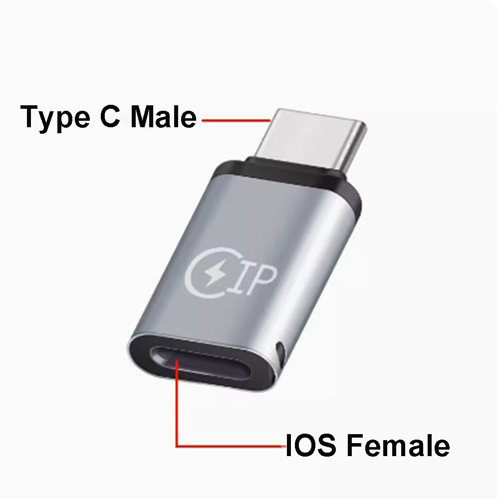 Câble Lightning femelle vers USB C mâle 20W, adaptateur de charge rapide, convertisseur, adaptateur de chargeur de téléphone de Type C