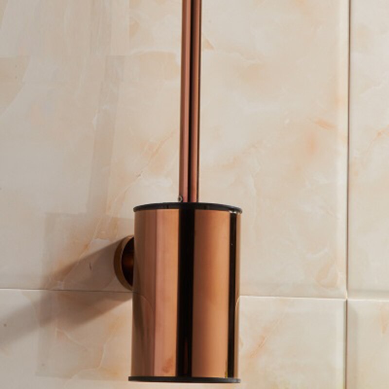 WC 304 Roestvrij Staal rose gouden wc-borstel wandmontage mat zwart toiletborstelhouder chroom/ORB/gouden toiletborstel set