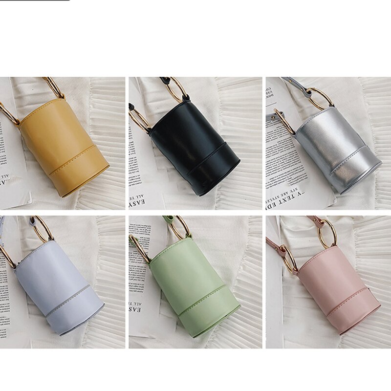 2021 moda damska torba na ramię kreatywna torba posłaniec Crossbody śliczna cylindryczna torebka wiadro torebka dzika przekątna