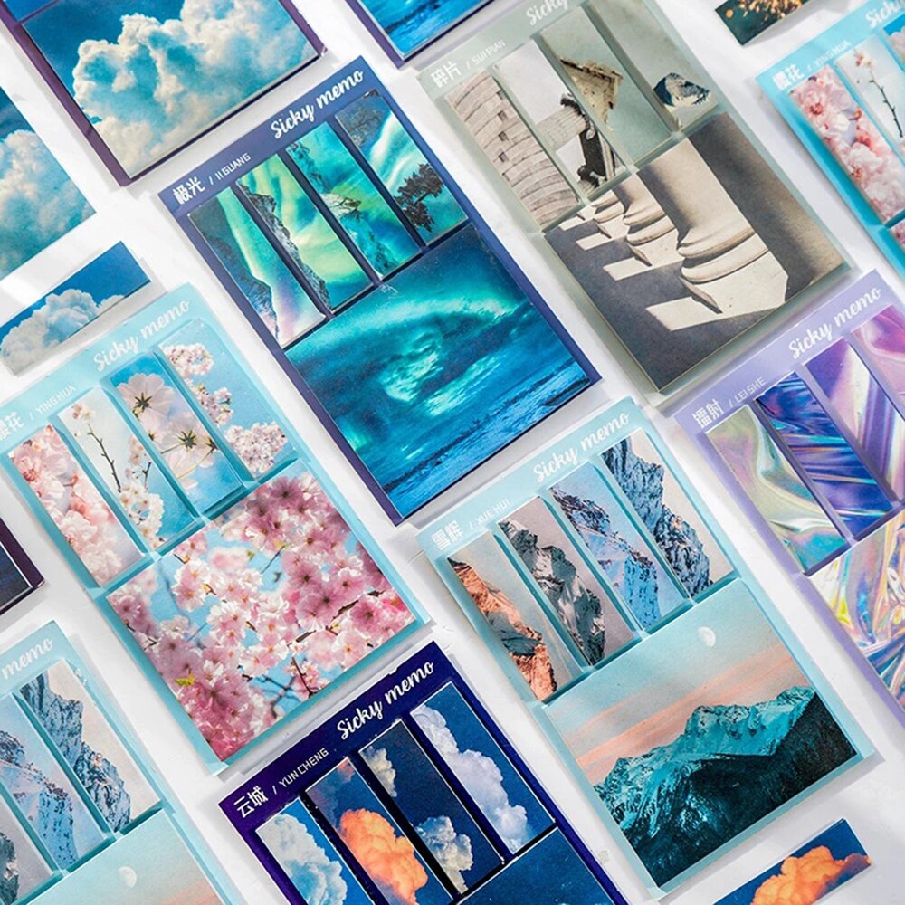 100 Sheets/Set Sticker Sticky Notes Memo Pad Diy Scrapbooking Dagboek Index Bladwijzer Sticker