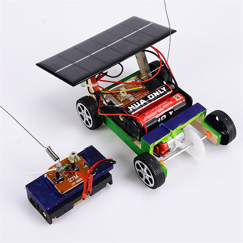 Remote control Car Solar Energy Car mini Toy Car Intelligent Car Solar Power Mini Toyr Educational Gadget Children