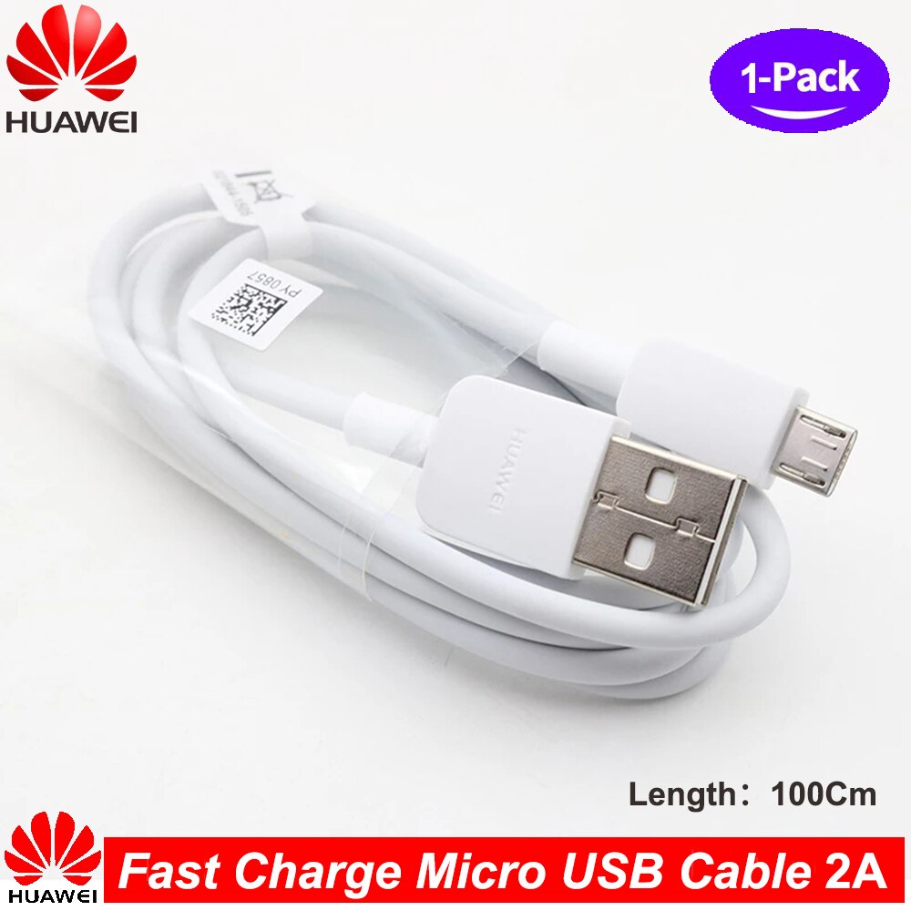 Supporto per cavo Micro USB originale a ricarica rapida HUAWEI 5V/2A 9V/2A ricarica da viaggio per Huawei P7 P8 P9 P10 Lite Mate8 7 Honor 8X 8C: One Micro USB Cable