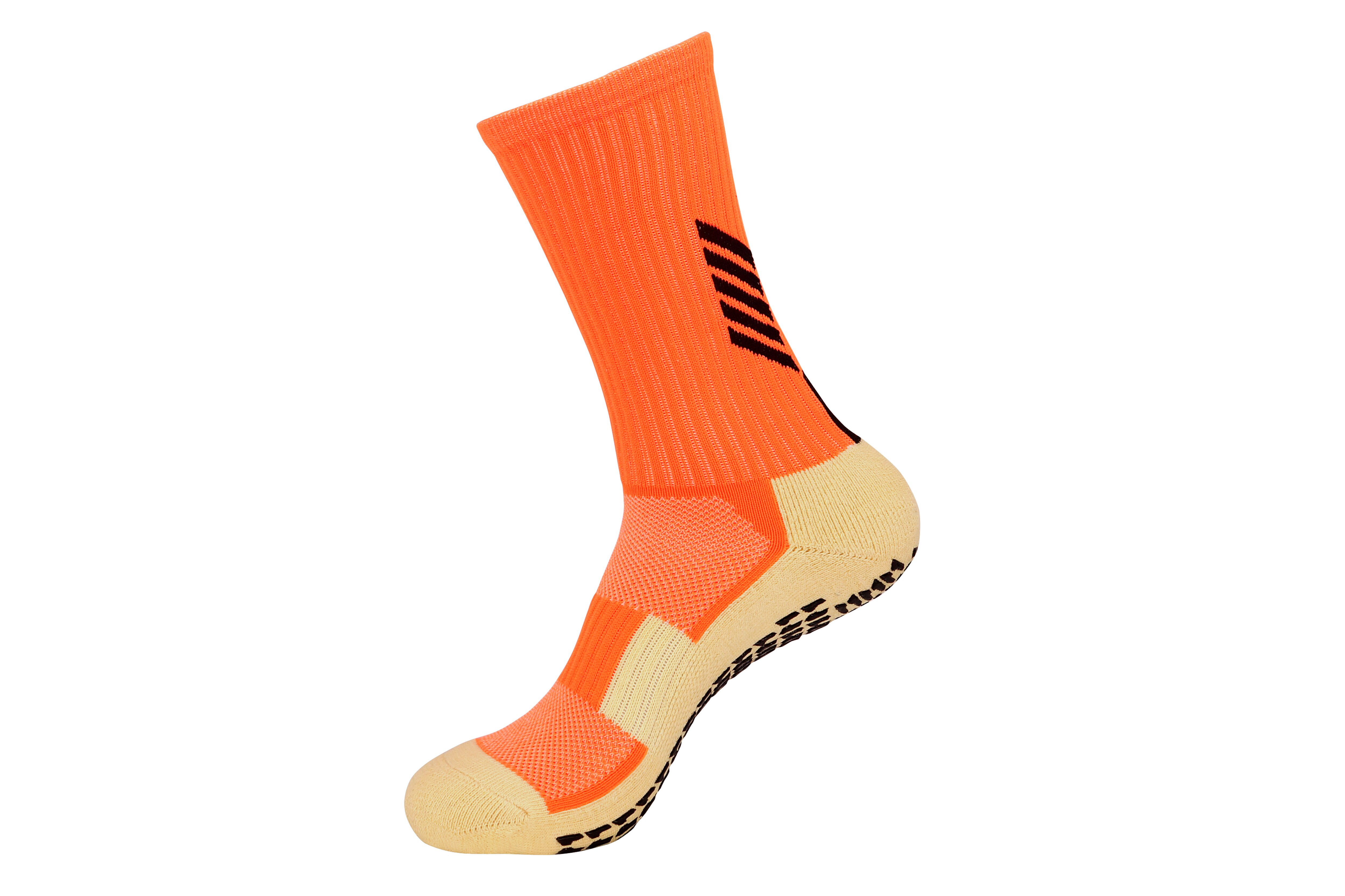 Neue Fußball Socken Anti Slip Fußball Socken Männer Sport Socken Gute Baumwolle Calcetines Die Gleichen Art Wie Die Trusox 9 farben: Orange / M