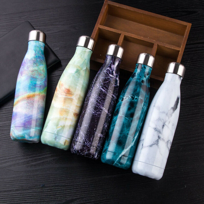 500ML Roestvrijstalen Vacuüm Geïsoleerde Water Fles Dubbele Wand Thermos Houden Warm/Koud voor 12 Uur Thee Koffie drinken Fles