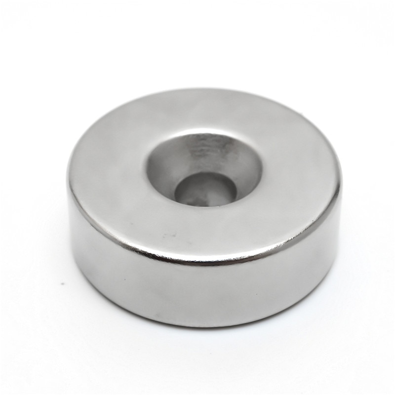 30X10 Mm Gat 6 Mm Super Sterke Ring Loop Verzonken Magneet Zeldzame Aarde Neo Neodymium Magneten Cilinder 6mm