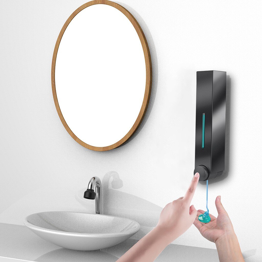 #55 Wall Mount Washing Lotion Soap Shampoo Hand Sanitizer Dispenser 420ml One-cup Liquid Soap Dispenser Дозаторы Жидкого Мыла